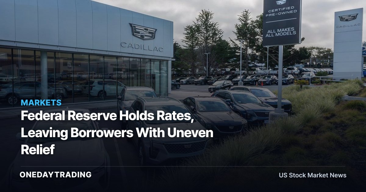 Federal Reserve Holds Rates, Leaving Borrowers With Uneven Relief