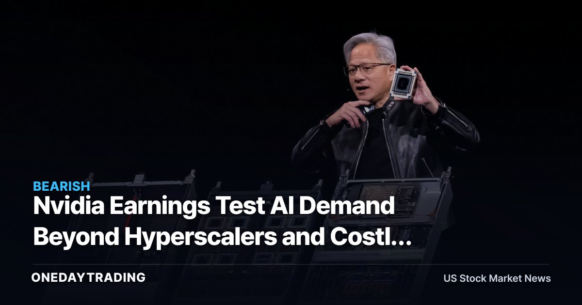 Nvidia Earnings Test AI Demand Beyond Hyperscalers and Costly Systems