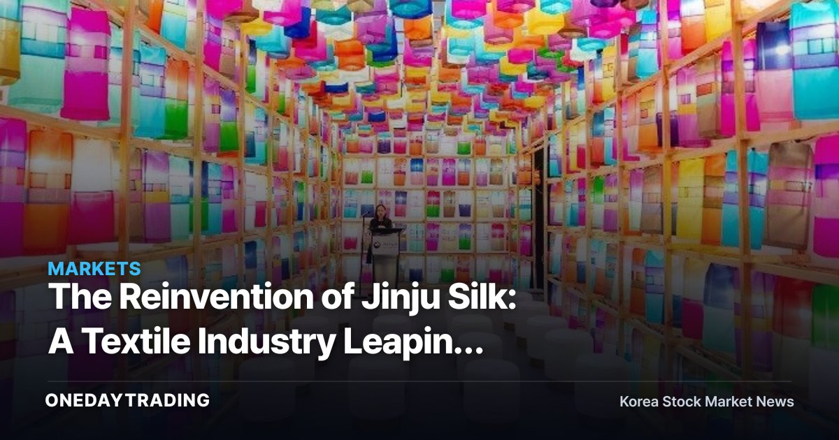 The Reinvention of Jinju Silk: A Textile Industry Leaping from Hanbok Linings to Advanced and Bio Materials