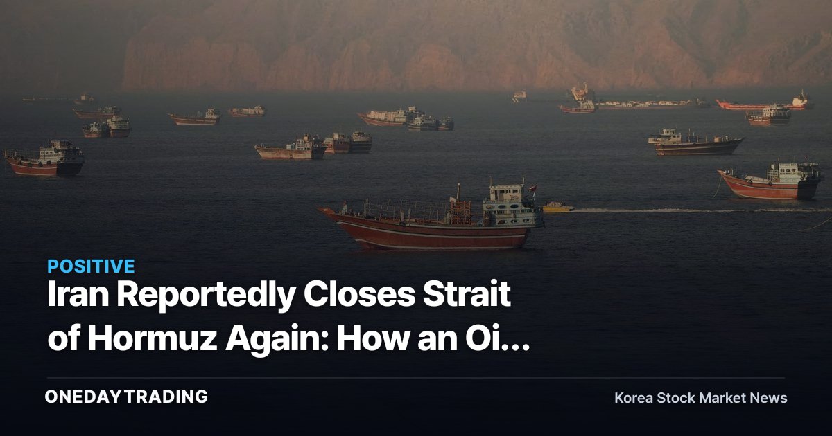 Iran Reportedly Closes Strait of Hormuz Again: How an Oil Price Surge Could Hit Refiners and Airlines