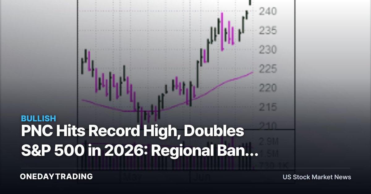 PNC Hits Record High, Doubles S&P 500 in 2026: Regional Bank Rerating in Focus