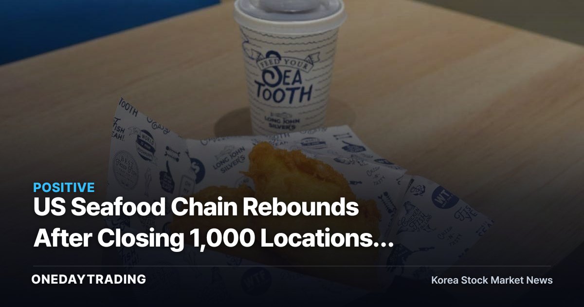 US Seafood Chain Rebounds After Closing 1,000 Locations: What It Signals for Dining and Fisheries Stocks