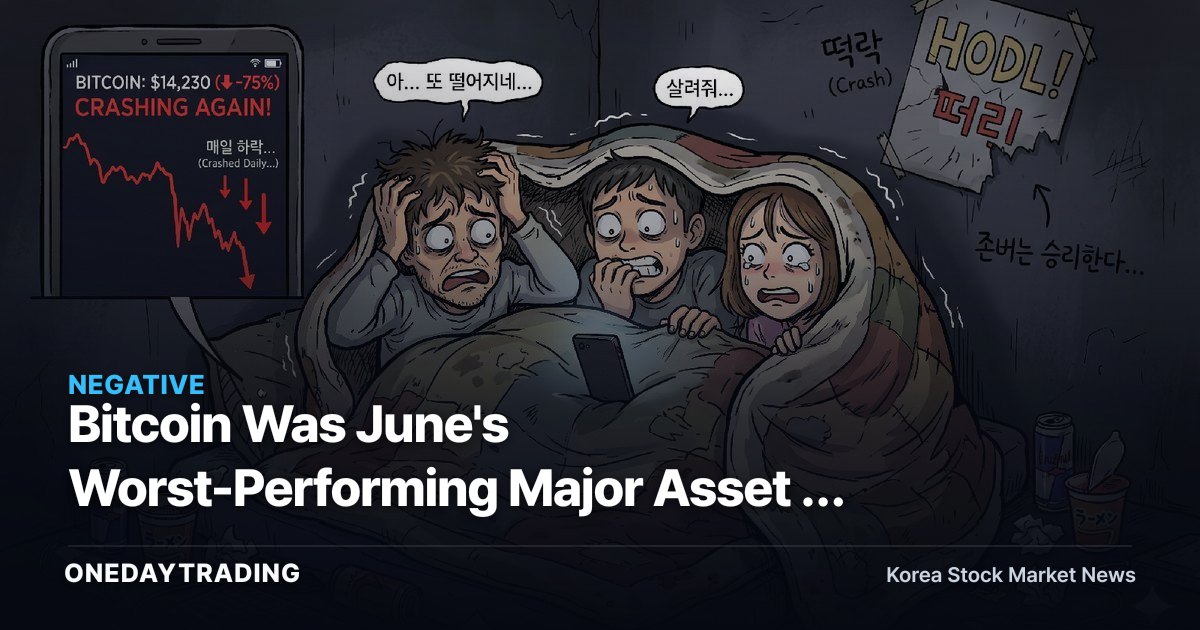Bitcoin Was June's Worst-Performing Major Asset — What Ethereum's 16% Plunge Is Signaling