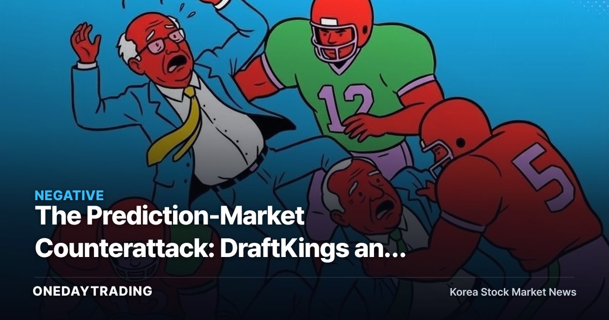 The Prediction-Market Counterattack: DraftKings and Flutter's Sportsbook Revenue Model Under Pressure
