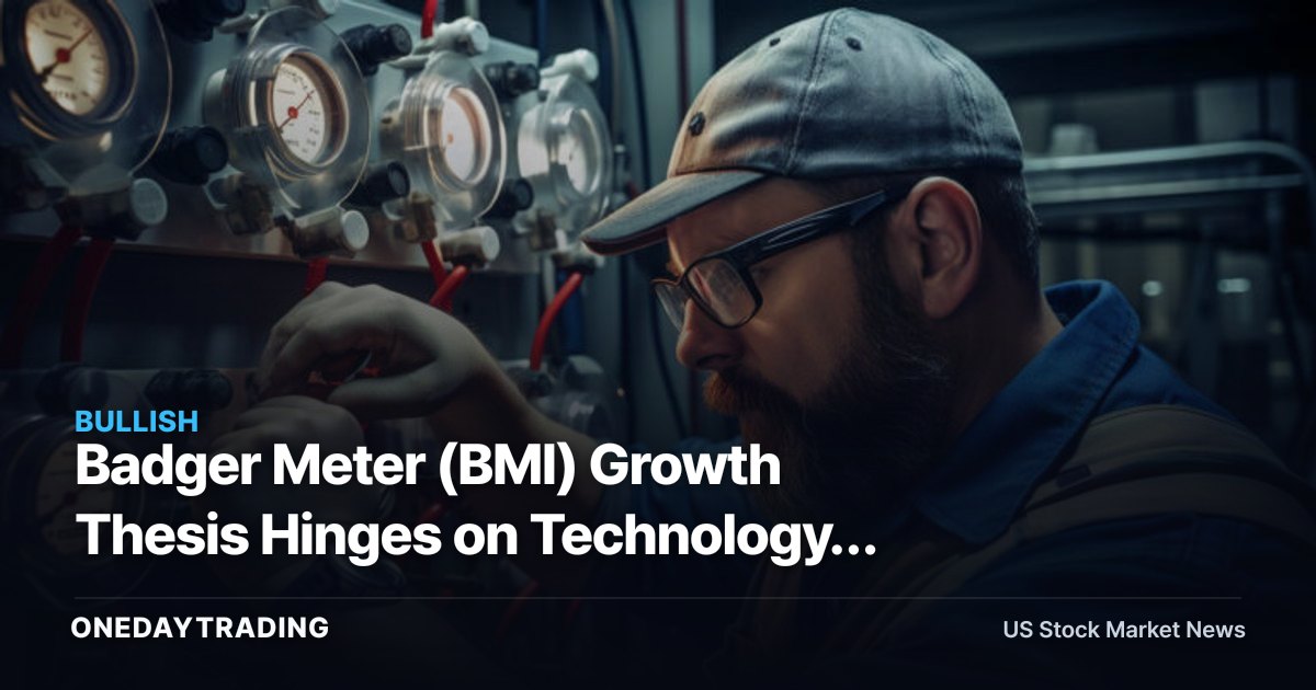 Badger Meter (BMI) Growth Thesis Hinges on Technology, Not a One-Quarter Pop