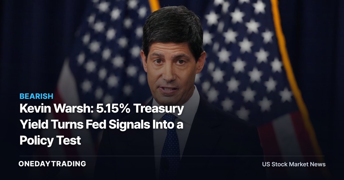 Kevin Warsh: 5.15% Treasury Yield Turns Fed Signals Into a Policy Test