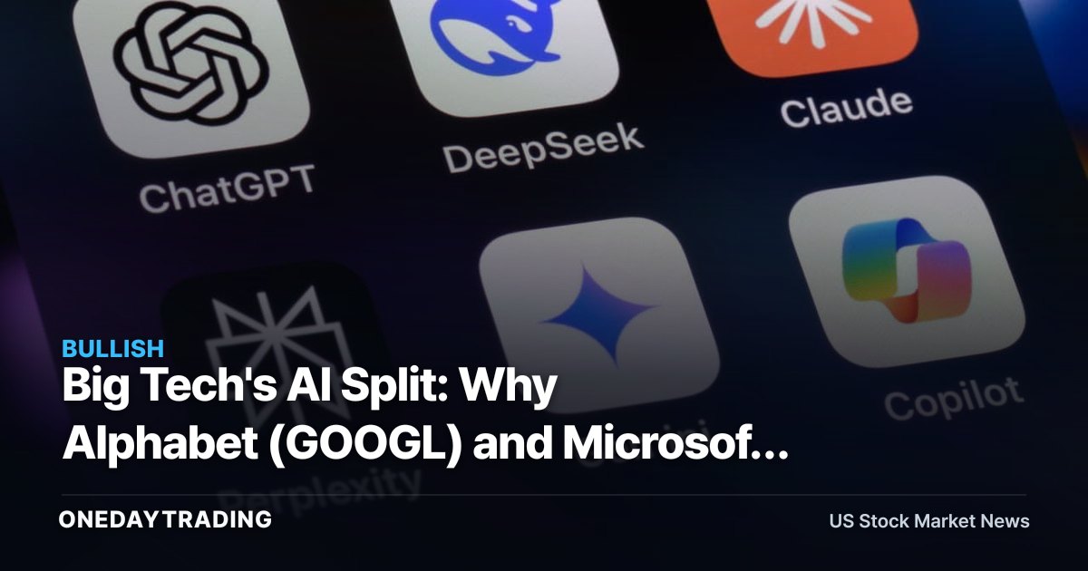 Big Tech's AI Split: Why Alphabet (GOOGL) and Microsoft (MSFT) Are the Safer AI Bets vs Chasing the Next OpenAI