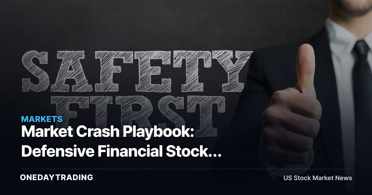 Market Crash Playbook: Defensive Financial Stocks Like JPM, BRK.B and V to Hold