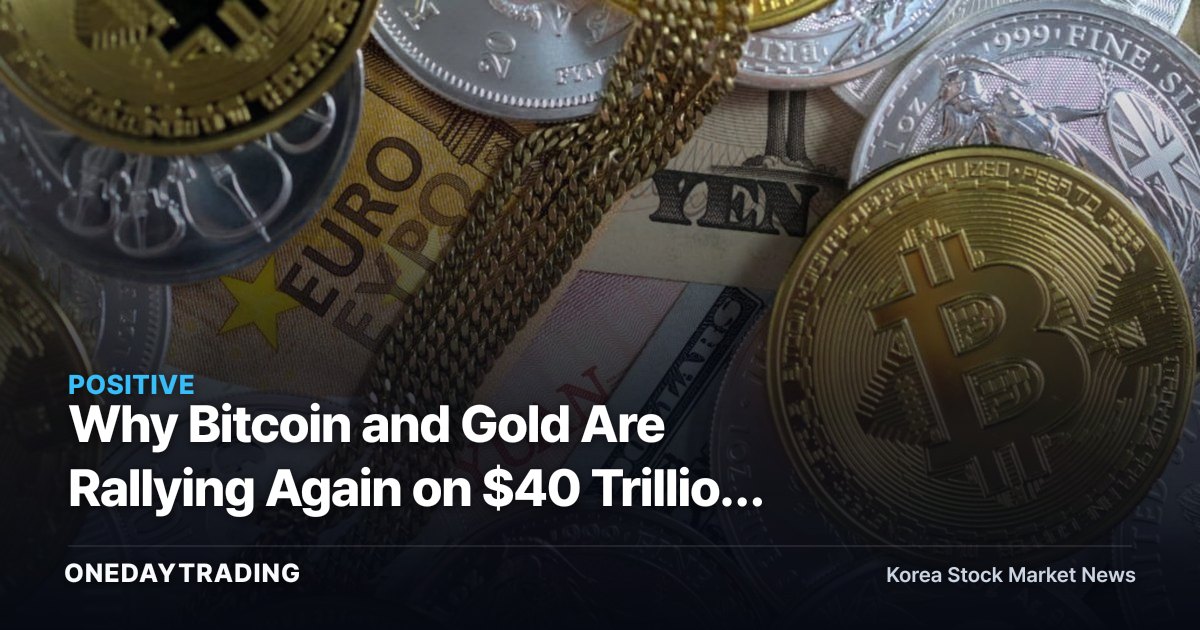 Why Bitcoin and Gold Are Rallying Again on $40 Trillion in U.S. Government Bond Debt