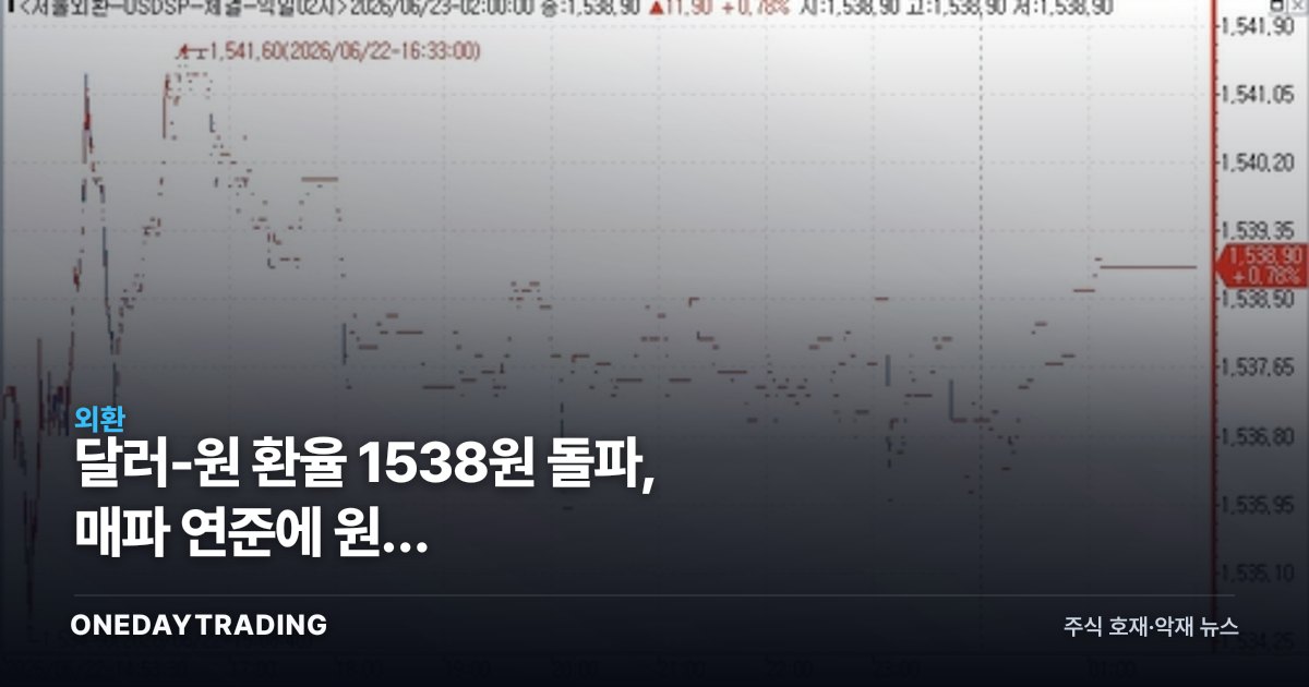 달러-원 환율 1538원 돌파, 매파 연준에 원화 약세…수출주·항공주 투자 셈법