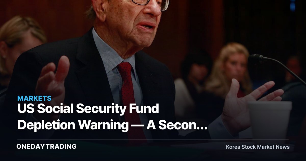 US Social Security Fund Depletion Warning — A Second Greenspan Commission and the Ripple Effects on Government Bond Yields