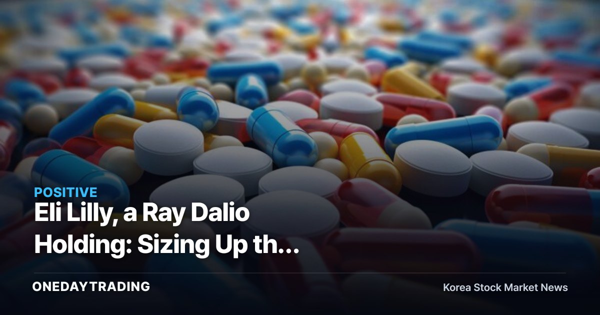 Eli Lilly, a Ray Dalio Holding: Sizing Up the Investment Appeal of This Obesity-Drug Growth Stock