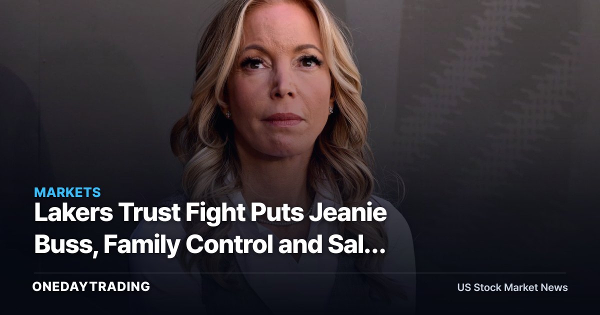 Lakers Trust Fight Puts Jeanie Buss, Family Control and Sale Rights in Focus
