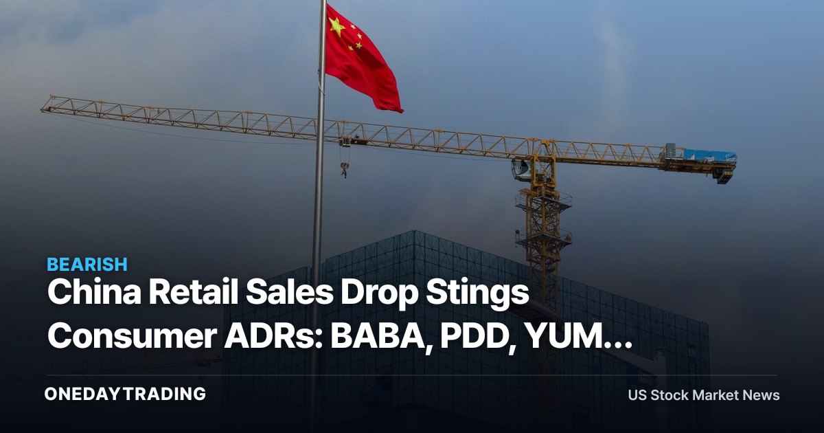 China Retail Sales Drop Stings Consumer ADRs: BABA, PDD, YUM, NKE in Focus