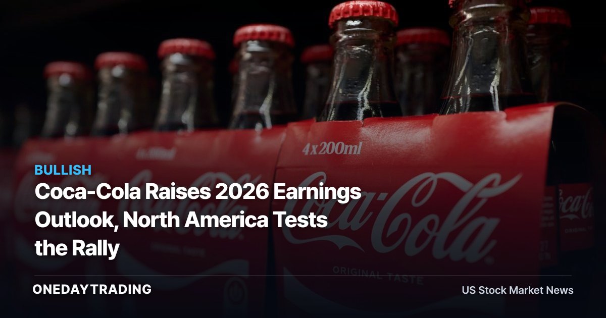 Coca-Cola Raises 2026 Earnings Outlook, North America Tests the Rally