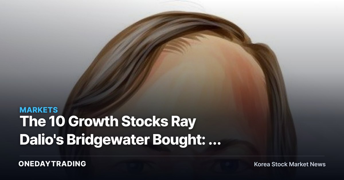 The 10 Growth Stocks Ray Dalio's Bridgewater Bought: A Checklist for Korean Investors