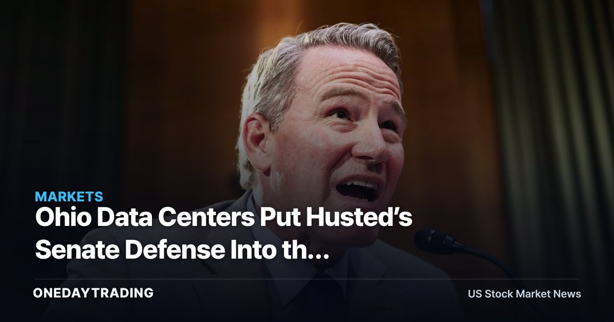Ohio Data Centers Put Husted’s Senate Defense Into the Energy-Policy Spotlight