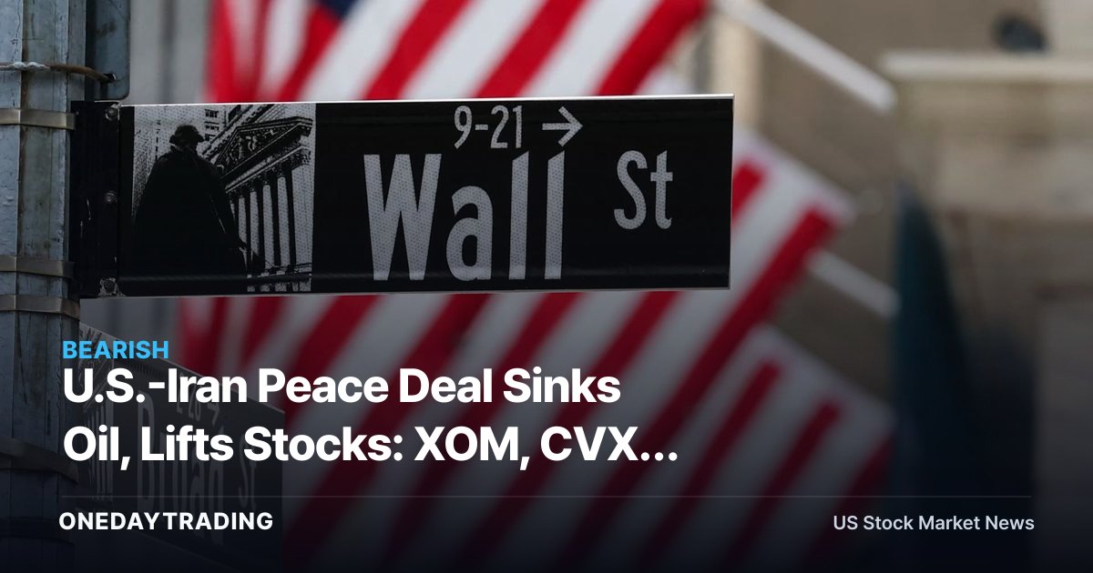 U.S.-Iran Peace Deal Sinks Oil, Lifts Stocks: XOM, CVX, Airlines in Focus
