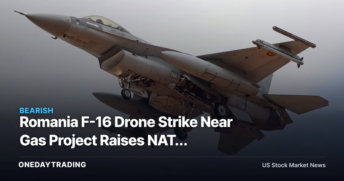 Romania F-16 Drone Strike Near Gas Project Raises NATO Energy-Security Risk