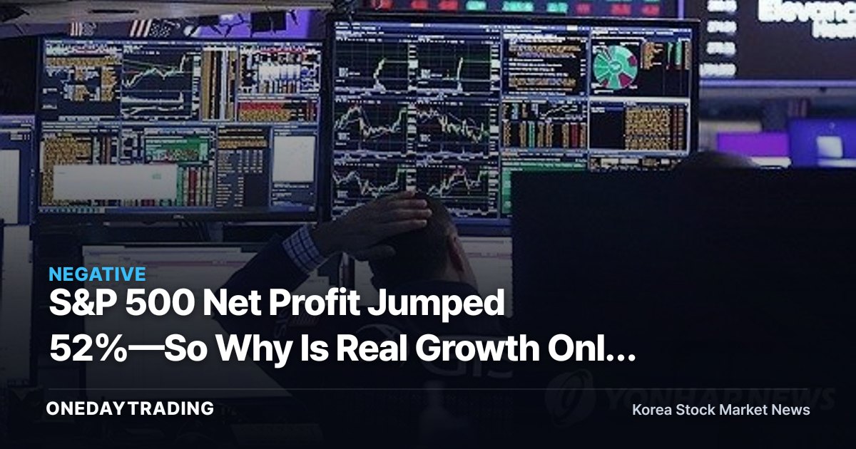S&P 500 Net Profit Jumped 52%—So Why Is Real Growth Only 33%?