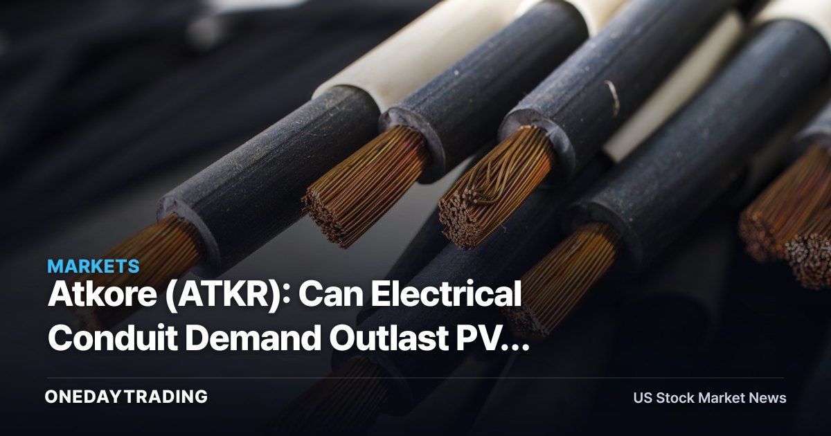 Atkore (ATKR): Can Electrical Conduit Demand Outlast PVC Price Normalization?
