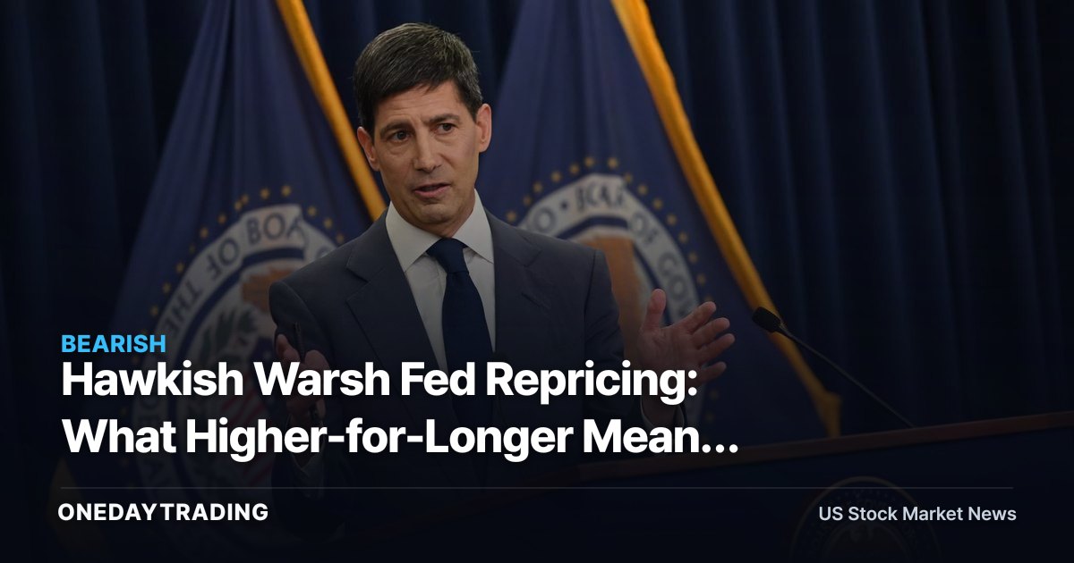 Hawkish Warsh Fed Repricing: What Higher-for-Longer Means for Banks, Tech and the S&P 500