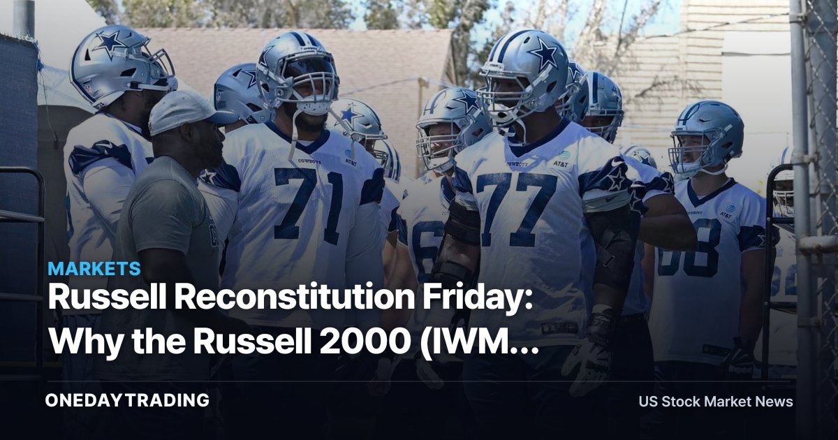 Russell Reconstitution Friday: Why the Russell 2000 (IWM) Faces One of the Year's Biggest Volume Days