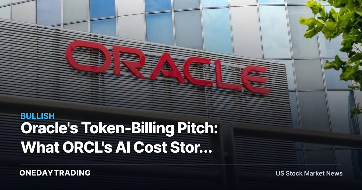 Oracle's Token-Billing Pitch: What ORCL's AI Cost Story Means for Investors
