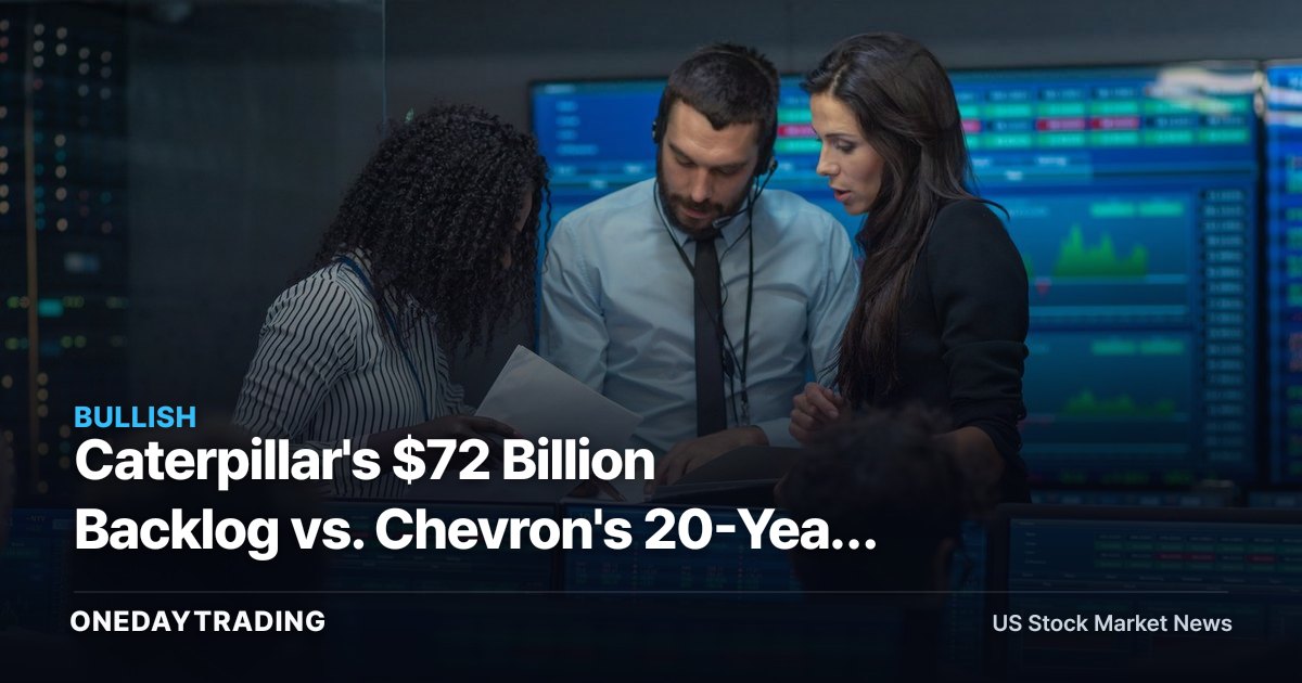 Caterpillar's $72 Billion Backlog vs. Chevron's 20-Year Microsoft Deal: Which AI Power Play Lasts?