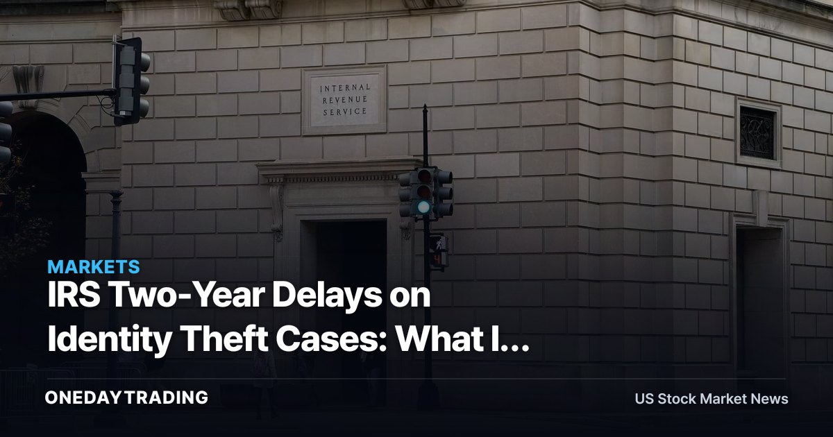 IRS Two-Year Delays on Identity Theft Cases: What It Means for INTU, HRB, GEN