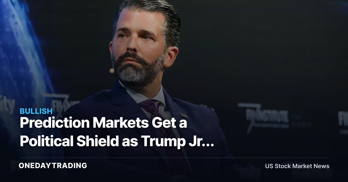 Prediction Markets Get a Political Shield as Trump Jr. Warns GOP AGs