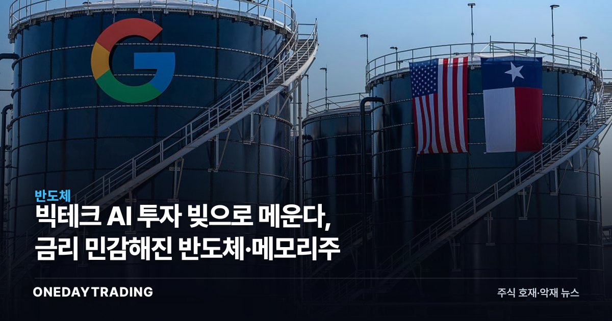 빅테크 AI 투자 빚으로 메운다, 금리 민감해진 반도체·메모리주