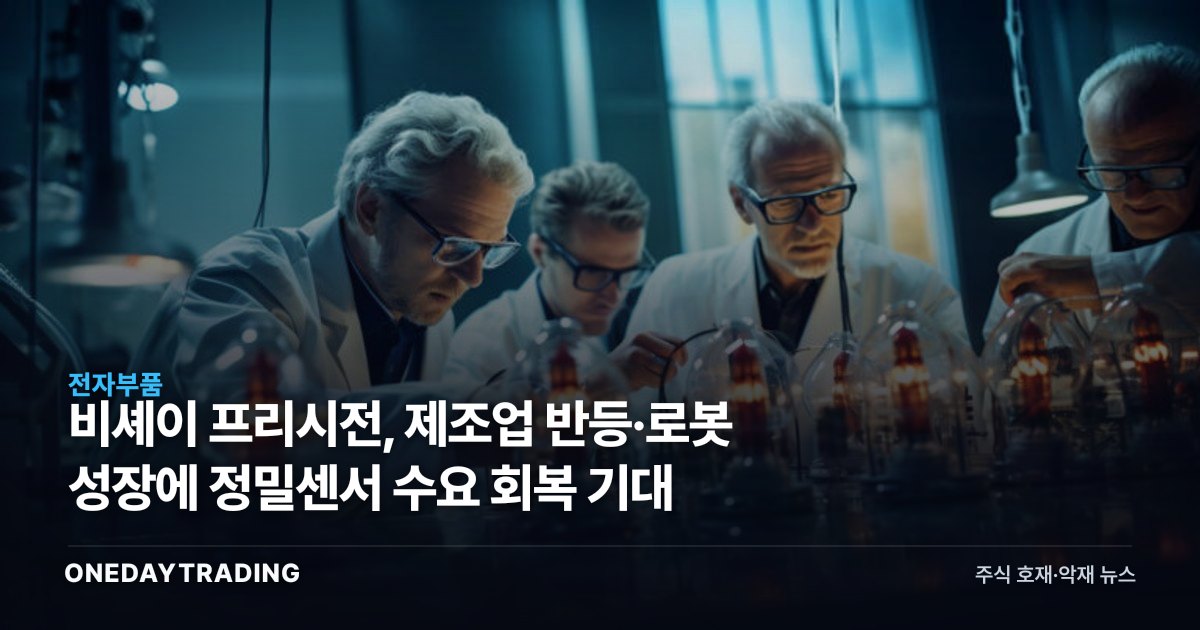 비셰이 프리시전, 제조업 반등·로봇 성장에 정밀센서 수요 회복 기대