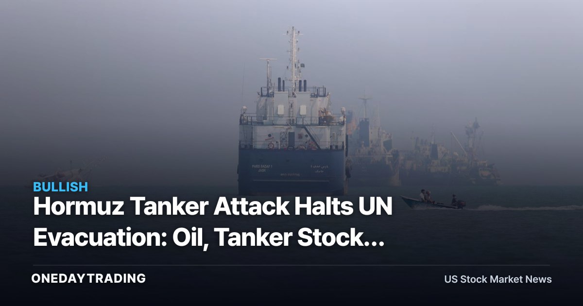 Hormuz Tanker Attack Halts UN Evacuation: Oil, Tanker Stocks XOM, CVX, FRO in Focus