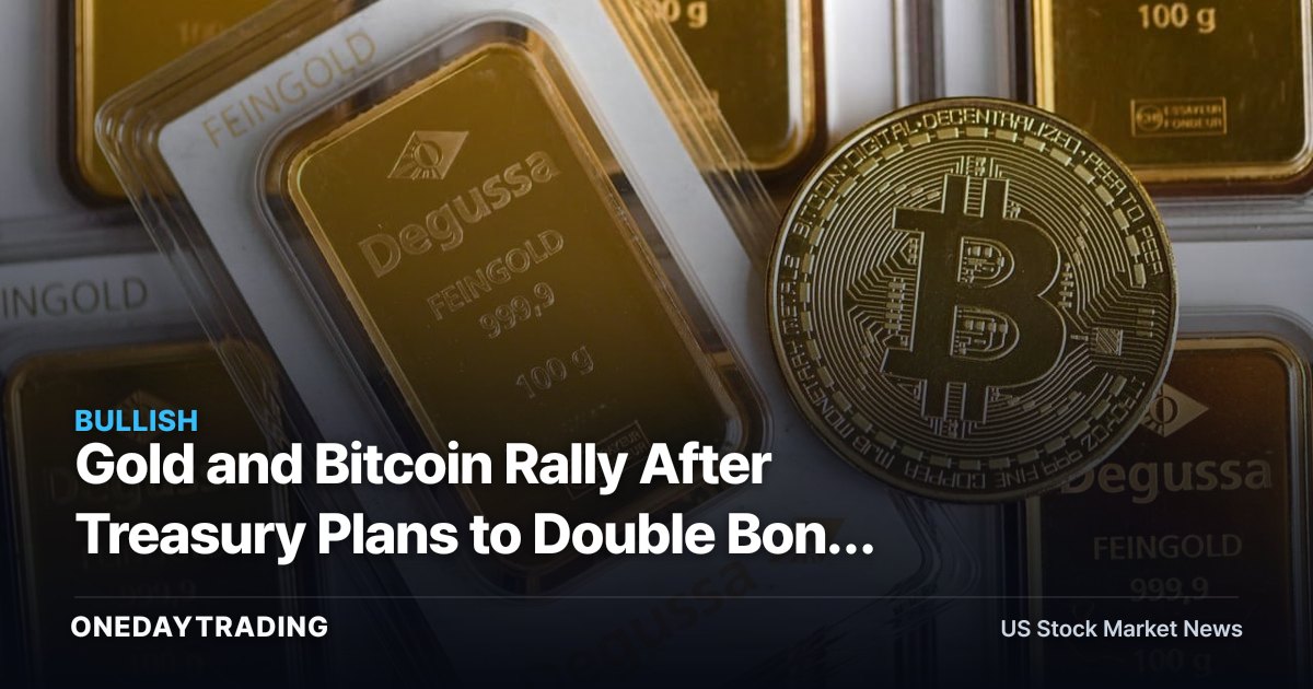 Gold and Bitcoin Rally After Treasury Plans to Double Bond Buybacks