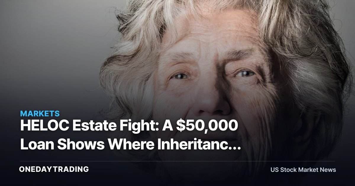 HELOC Estate Fight: A $50,000 Loan Shows Where Inheritance Risk Starts