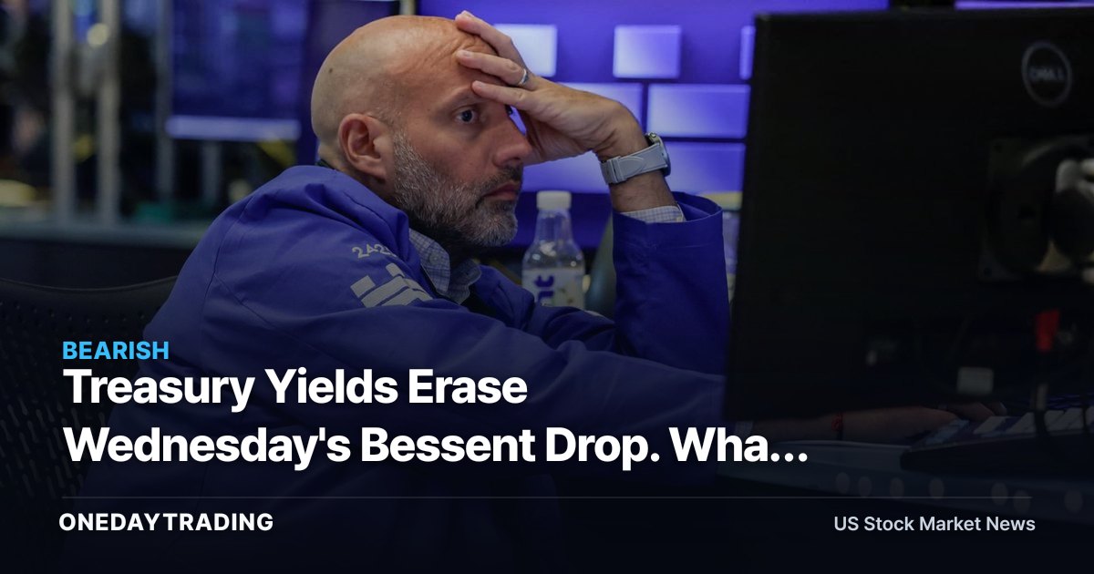 Treasury Yields Erase Wednesday's Bessent Drop. What the Rebound Prices In
