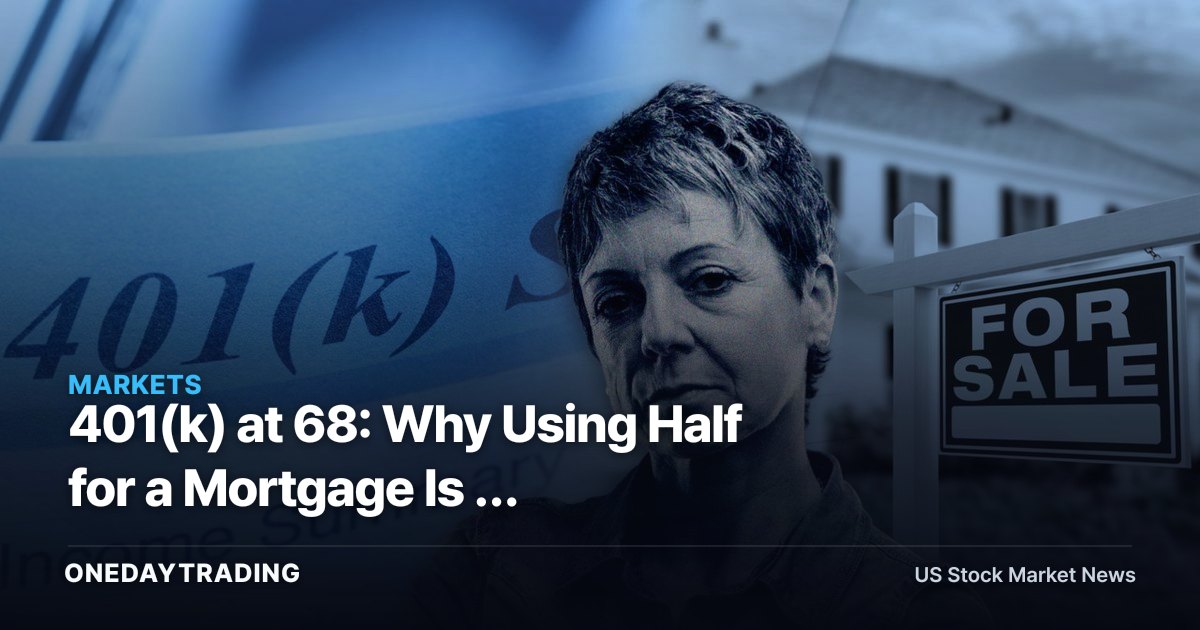 401(k) at 68: Why Using Half for a Mortgage Is a High-Stakes Trade