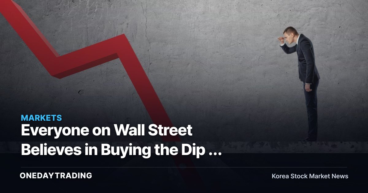 Everyone on Wall Street Believes in Buying the Dip — Why That's a Warning Sign Right Now: A Market Sentiment Analysis