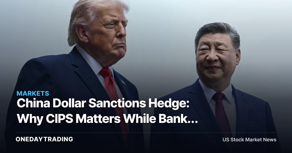 China Dollar Sanctions Hedge: Why CIPS Matters While Banks Still Need USD