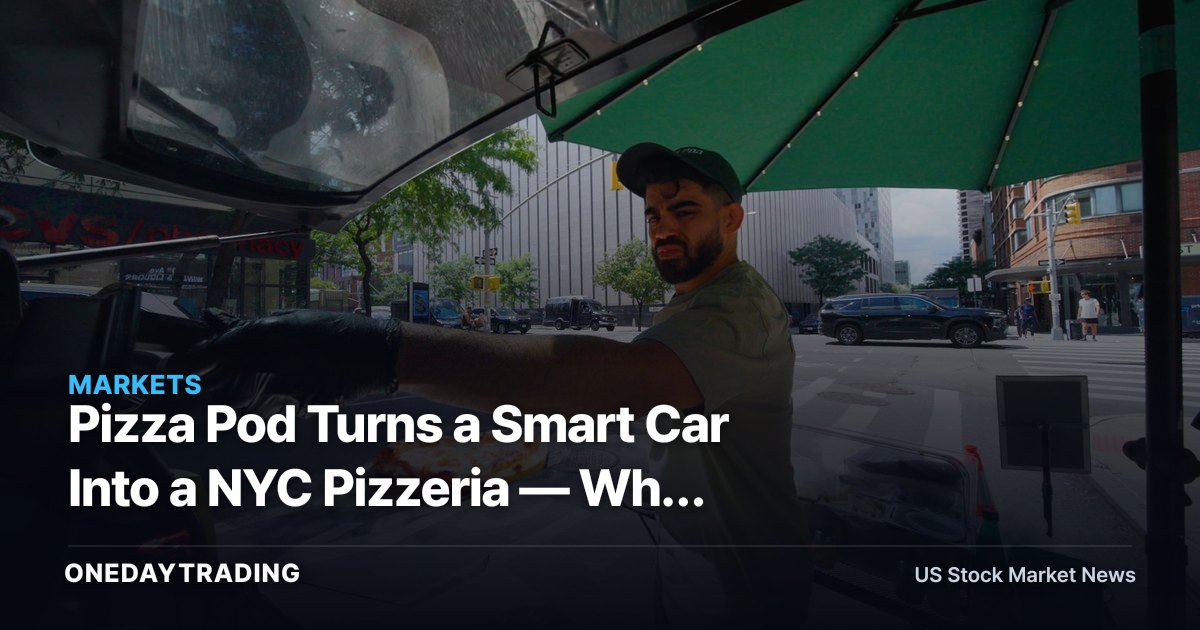 Pizza Pod Turns a Smart Car Into a NYC Pizzeria — Why Scale Is the Puzzle