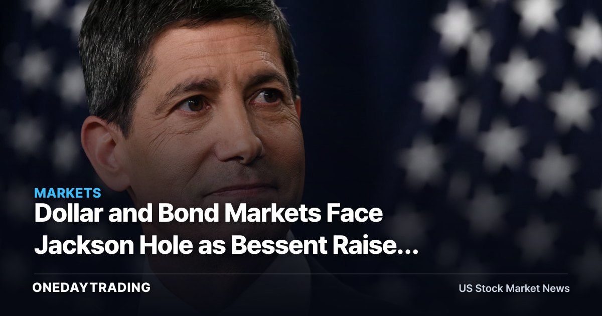 Dollar and Bond Markets Face Jackson Hole as Bessent Raises Warsh Stakes