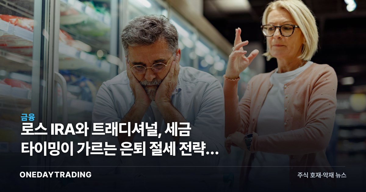 로스 IRA와 트래디셔널, 세금 타이밍이 가르는 은퇴 절세 전략과 한국 시사점