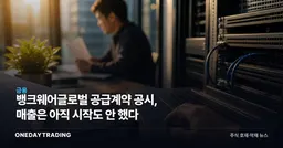 뱅크웨어글로벌 공급계약 공시, 매출은 아직 시작도 안 했다