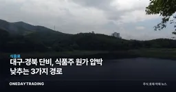 대구·경북 단비, 식품주 원가 압박 낮추는 3가지 경로