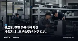 클로봇, 단일 공급계약 체결 자율공시…로봇솔루션 수주 모멘텀 주목