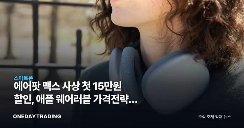 에어팟 맥스 사상 첫 15만원 할인, 애플 웨어러블 가격전략의 신호