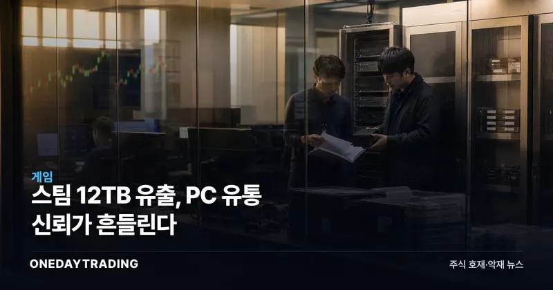 스팀 12TB 유출, PC 유통 신뢰가 흔들린다