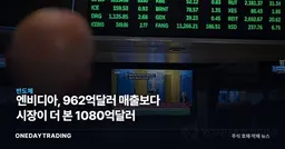 엔비디아, 962억달러 매출보다 시장이 더 본 1080억달러