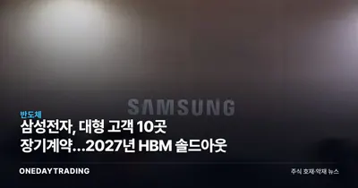 삼성전자, 대형 고객 10곳 장기계약…2027년 HBM 솔드아웃